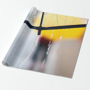 Rainy day umbrella walk rain wrapping paper