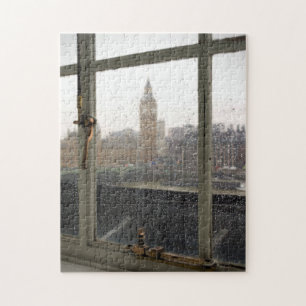 Rainy Day View of Big Ben - 11x14 - 252 pc Jigsaw Puzzle