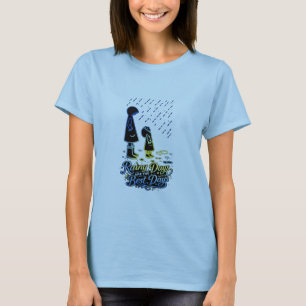 Rainy Days Are the Best Days Cute Umbrella Art T-Shirt