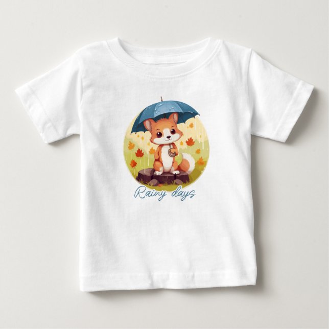 Rainy days baby T-Shirt (Front)