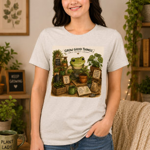 Rainy Days Cosy Days Frog Reading Book Long Sleeve Tri-Blend Shirt