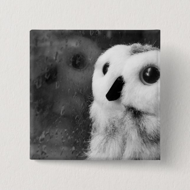Rainy Days Make Me Think Of You 15 Cm Square Badge (Front)
