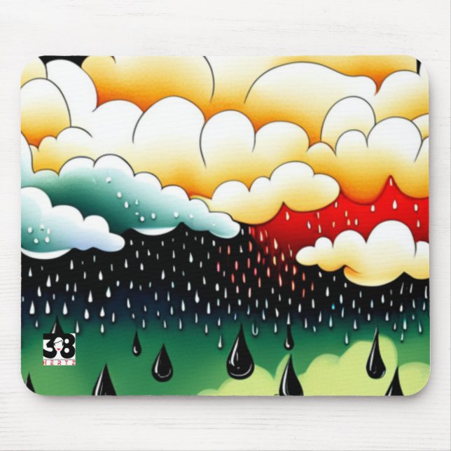 Rainy Days Mouse Mat (Front)