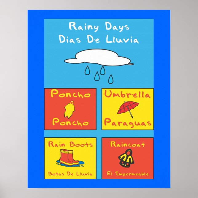 Rainy Days School Poster (Front)