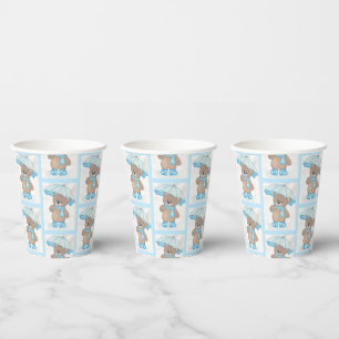 Rainy Daze Teddy Bear Paper Cups