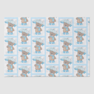 Rainy Daze Teddy Bear Tissue Paper