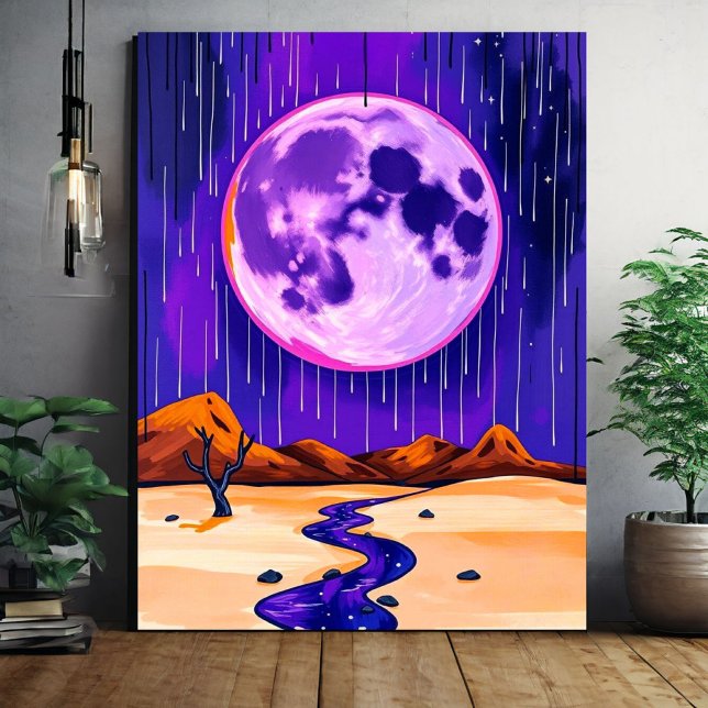 Rainy Desert Purple Wall Art (Creator Uploaded)