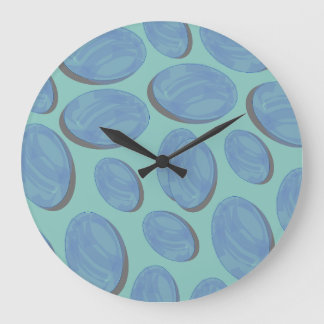 Rainy Drops 3D Illustration Large Clock
