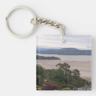 Rainy Morecambe Bay Key Ring