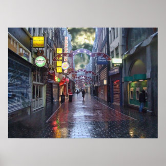 Rainy Morning -- Amsterdam in November Poster
