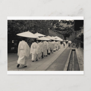 Rainy Morning at Kitano Tenman-gū Postcard