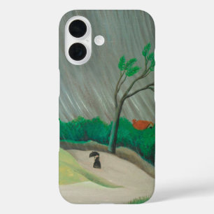 Rainy Morning Henri Rousseau, Vintage Fine Art iPhone 16 Case