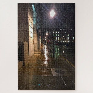Rainy Morning in Holborn, London, England UK Jigsaw Puzzle