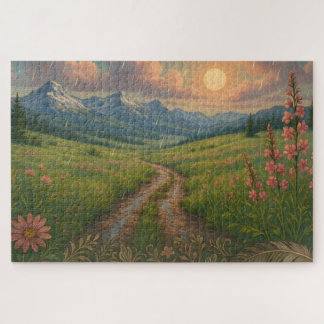 Rainy Mountain Morning Jigsaw Puzzle