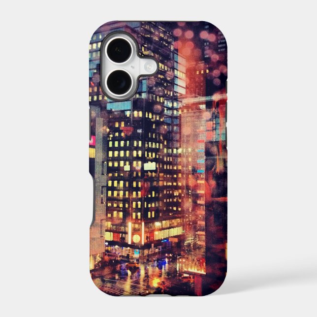 Rainy NYC iPhone case (Back)