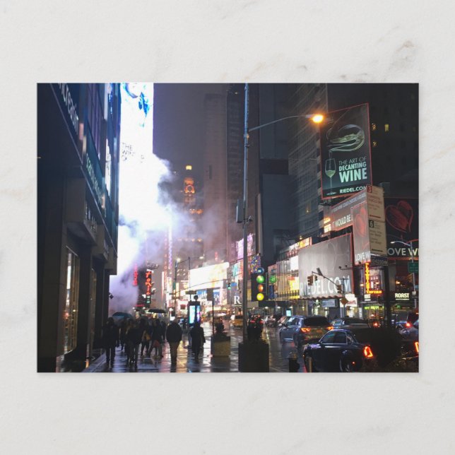 Rainy NYC Postcard (Front)