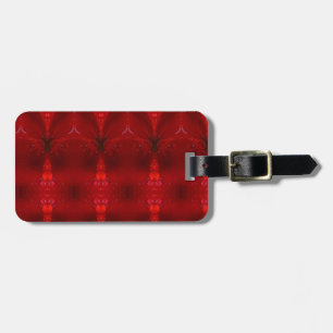Rainy Red Dianthus 5 Luggage Tag