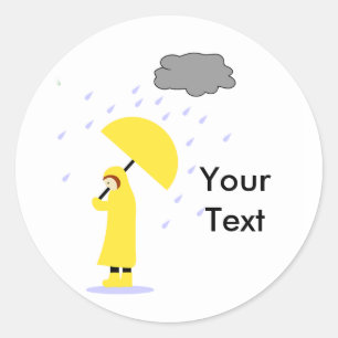 Rainy School Day Sticker
