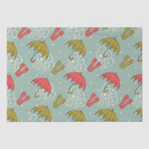 Rainy Season Umbrella Design Tissue Paper