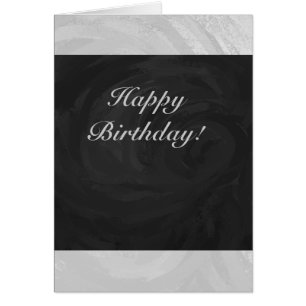 Rainy Sky Grey and Black Monogram