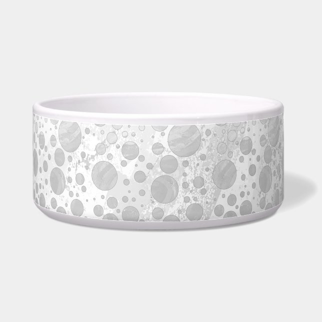 Rainy Sky Grey Polka Dots (Right)