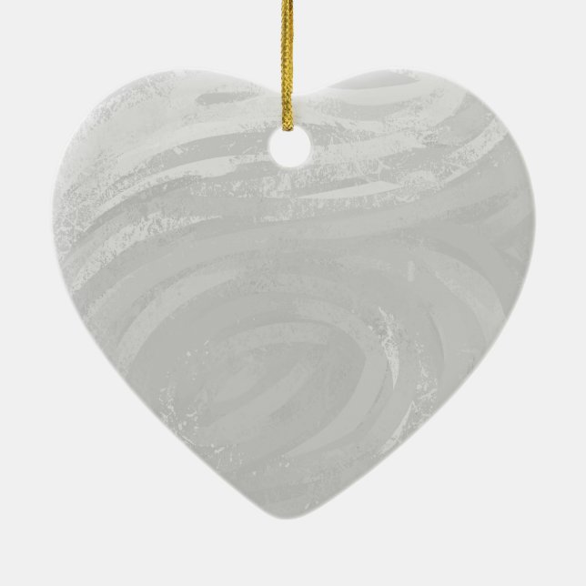 Rainy Sky Grey Swirl Ceramic Tree Decoration (Back)