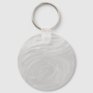 Rainy Sky Grey Swirl Key Ring