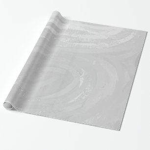 Rainy Sky Grey Swirl Wrapping Paper
