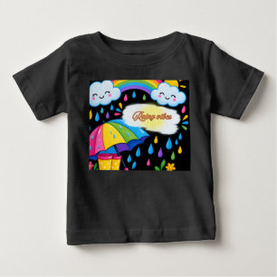 Rainy Vibes Only Cute Baby T-Shirt