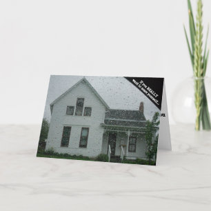 “Rainy Villisca Axe Murder House" Hallowe’en Card