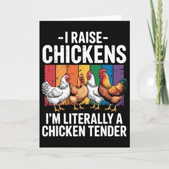 Raise Chicken Keeper Farm Poultry _3  Card (Front)