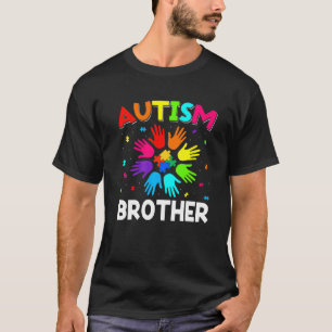 Raise Hand Autism Awareness Brother Family Support T-Shirt