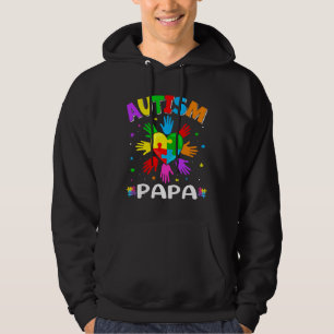 Raise Hand Autism Awareness Papa Family Matching O Hoodie
