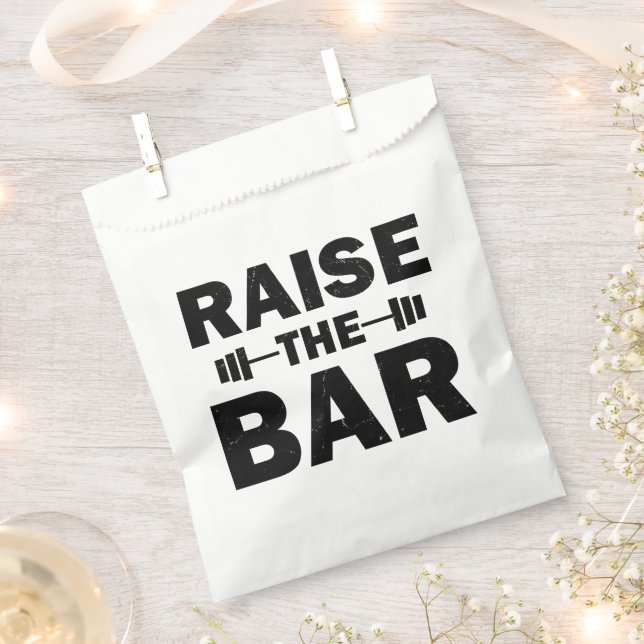 Raise The Bar Favour Bags (Clipped)