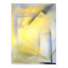 'Raise the Bar' Grey and Yellow Abstract Art Print