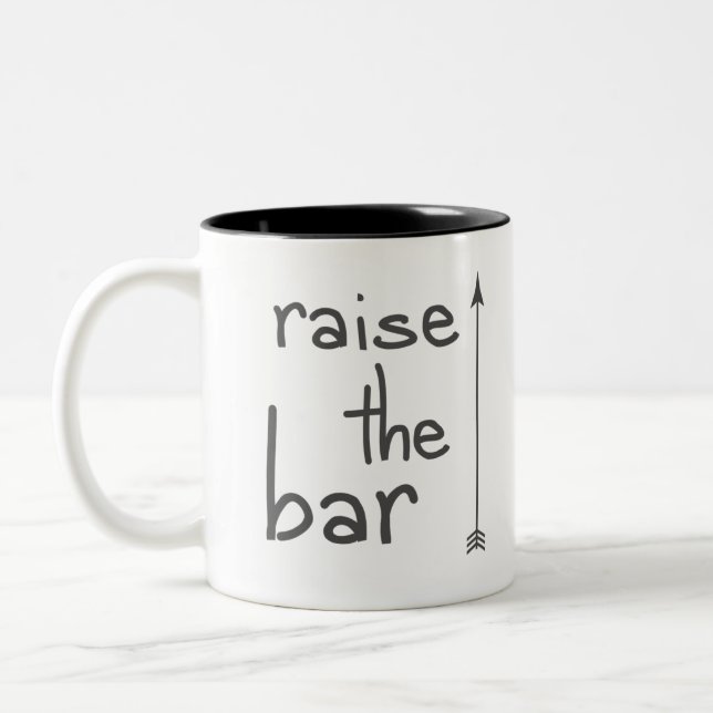 Raise the Bar Two-Tone Coffee Mug (Left)