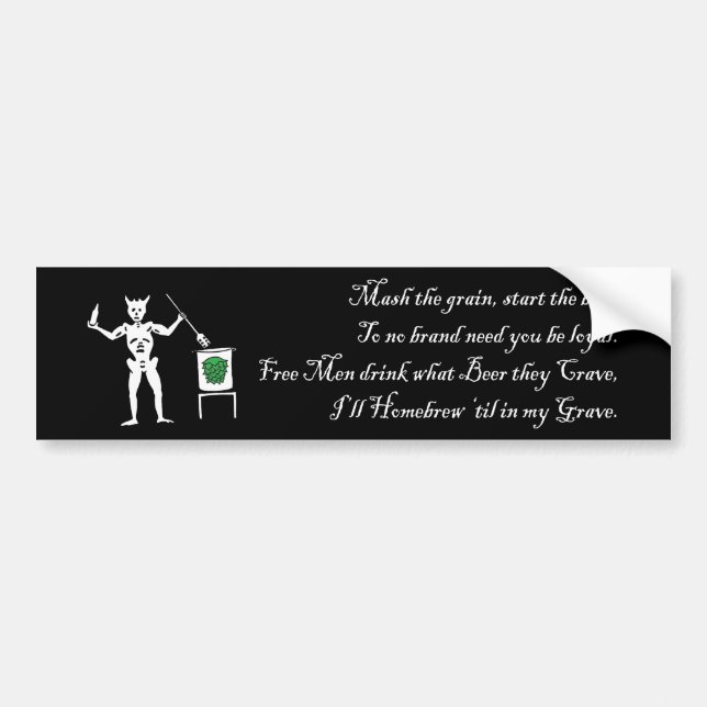 Raise the Black Ales Bumper Sticker (Front)