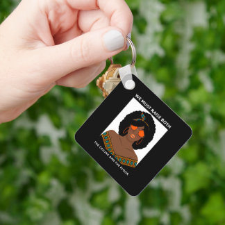 Raise the Ceiling Floor BLM Women's Rights  Key Ring
