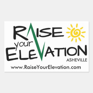 Raise Your Elevation Asheville Rectangle Sticker