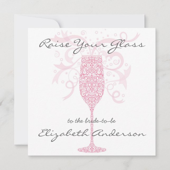 Raise Your Glass Invitation (Front)