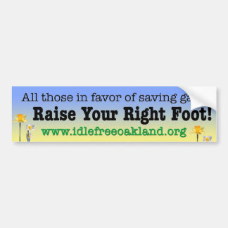 Raise Your Right Foot Bumper Sticker