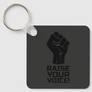 Raise Your Voice 1 B Key Ring