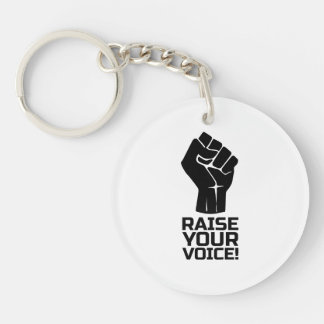 Raise Your Voice 1 B Key Ring