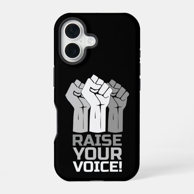 Raise Your Voice 3 W iPhone 16 Case (Back)