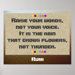 Raise your words poster