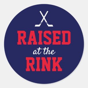 Raised at the Rink Hockey Classic Round Sticker