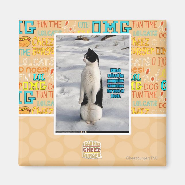 Raised by Penguins Magnet (Front)