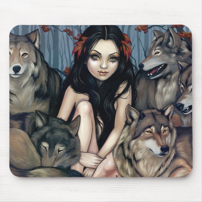 "Raised by Wolves" Mousepad (Front)