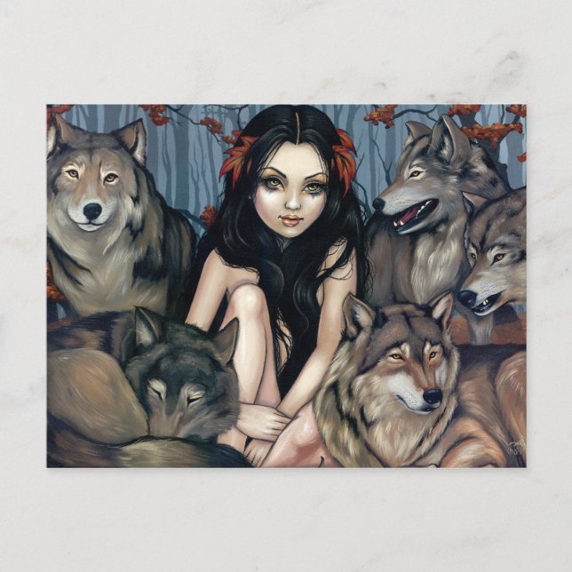 "Raised by Wolves" Postcard (Front)