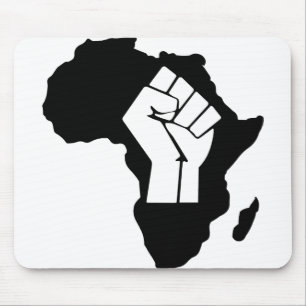Raised Fist Africa Mouse Mat
